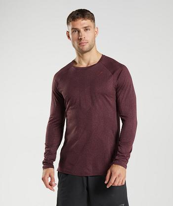 Pánské Long Sleeve Gymshark Apex Růžové Hnědé | CZ 2648KOR